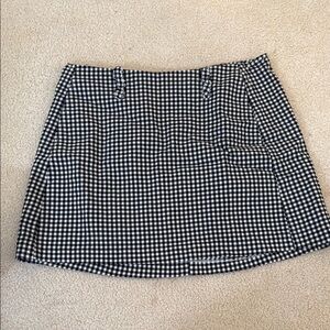 Black and White Checkered Skirt